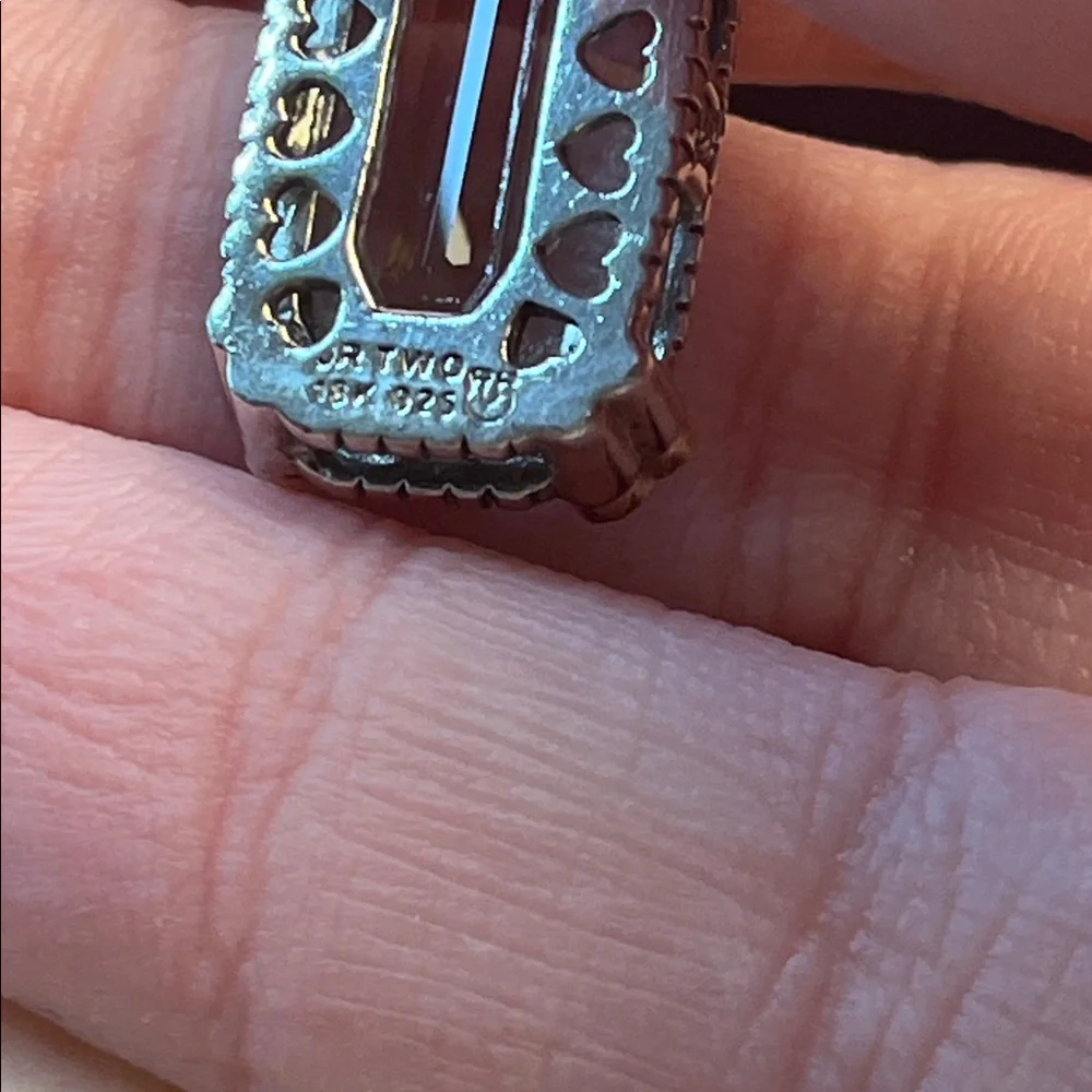 Judith Ripka JR TWO sterling silver and 18k gold and canary crystal pendant - Picture 8 of 14